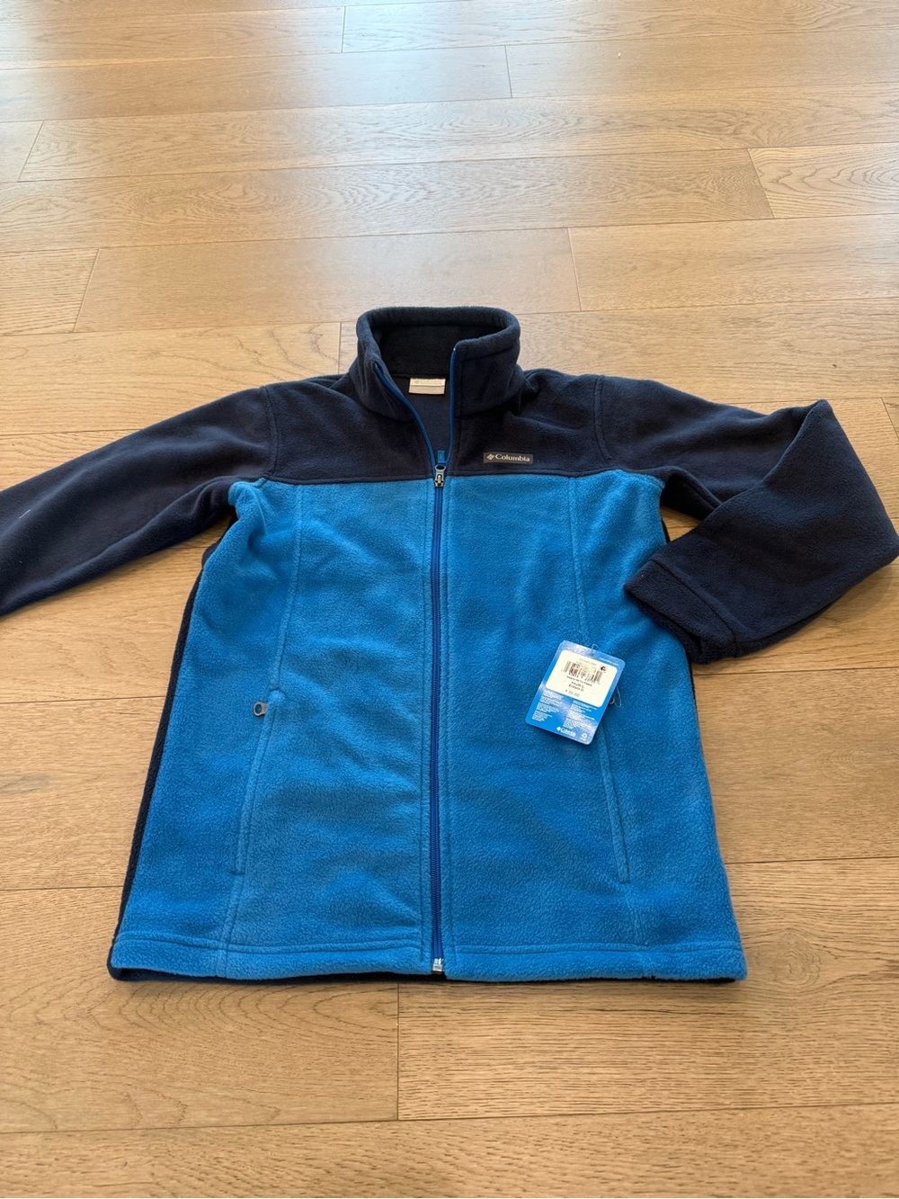 Columbia Blue and Navy Full-Zip Fleece Jacket